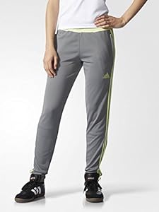 Adidas Women's Tiro 15 Training Soccer Pants, Vista Grey/Frozen Yellow, Small