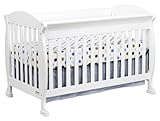 Davinci Jacob 4-in-1 Convertible Crib with Toddler Rail, White Davinci Jacob 4-in-1 Convertible Crib with Toddler Rail, White