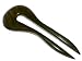 Hair Stick Macassar Ebony - Simple Round - 5 inch