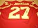 Larry Johnson Autographed/Hand Signed Kansas City Chiefs Authentic Style Jersey