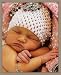Girls Baby white waffle crochet hat 0-12 months