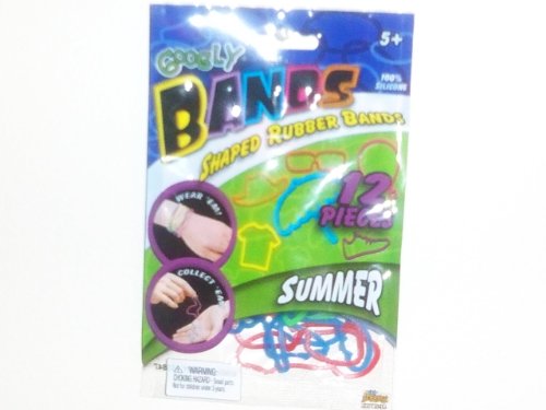 More information about Googly Bands Shaped Rubber Bands 12 Pack: Summer Googly Bands Shaped Rubber Bands 12 Pack: Summer