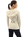 PattyBoutik Women's Wool Blend Hooded Cable Cardigan