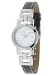 Performer - 7076612 - Montre Femme - Quartz Analogique - Cadran Blanc - Bracelet Acier/ Cuir Noir