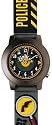 Baby Watch - Montre enfant - Garçon - Passion detective - Bracelet Plastique gomme 3D noir avec motifs