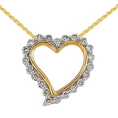 Bella Donna Damen-Halskette mit Anh�nger 585 Gelbgold teilrhodiniert 22 Diamanten 0.25 Carat 45 cm 630482