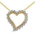 Bella Donna Damen-Halskette mit Anh�nger 585 Gelbgold teilrhodiniert 22 Diamanten 0.25 Carat 45 cm 630482