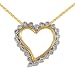 Bella Donna Anhänger mit Kette 14 Karat Gelbgold/teilrhodiniert 22 Diamanten 0.25 Carat 45 cm 630482