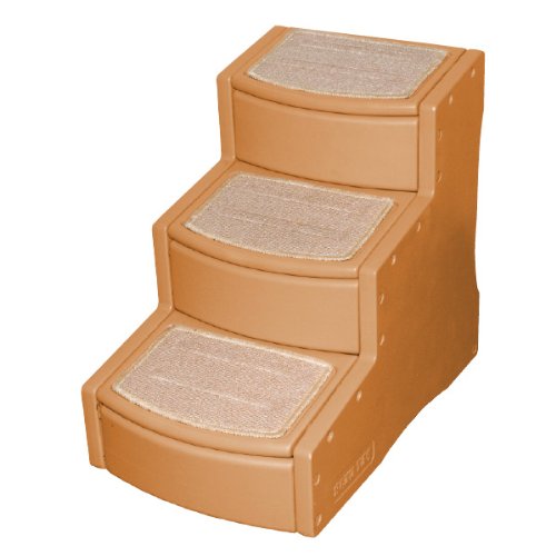 Pet Gear Easy Step III Pet Stairs, 3-step/for cats and dogs up to 150-pounds, Tan