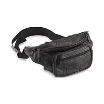 Maxam Italian Stone Design Genuine Lambskin Leather Belt Bag