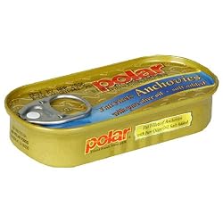 MW Polar Flat Anchovies, 2-Ounce Tins (Pack of 25)