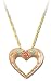 Landstrom's Black Hills Gold Rose / Heart Pendant