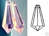 38mm Swarovski Strass Rosaline Pink Crystal Icicle 8621-with Logo!