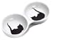 Ethical 8-1/2-Inch Double Grecian Cat Dish
