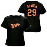 Brandon Snyder Baltimore Orioles Women's Authentic Font T-Shirt by Majestic