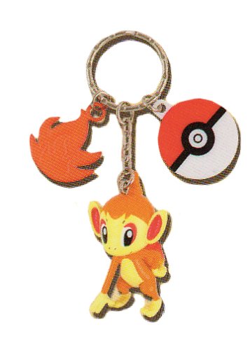 Childrens Toyshop  Toys : Pokemon Diamond and Pearl mini Chimchar figure Keychian with name tag and Fire emblem (Japanese Imported)