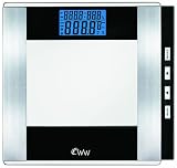 Conair WW52 Weight Watchers Glass Body Fat Scale, Stainless Steel