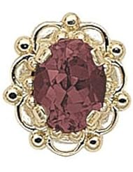 14 Karat Gold Pink Tourmaline Slide GS103-PT