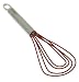 Cuisipro Silicone Flat Whisk 8 Red