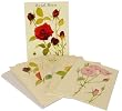Set of 8 Notecards Royal Roses Botanical Prints with blank inside