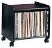 Wood Tech CM-1 Solid Wood Stackable Storage Unit for up to 100 Record Albums in Ebony or Oak