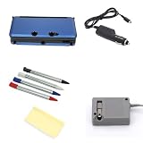 HDE (TM) BLUE ROAD TRIP STARTER KIT COMPATIBLE W/ NINTENDO 3DS + MICRO-FIBER CLOTH