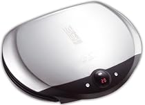 George Foreman 11480 Classic Big Grill with timer and sloped grill design - cooks up to 8 portions
