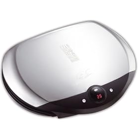George Foreman 11480 Classic Big Grill with timer and sloped grill design - cooks up to 8 portions