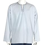 Mens Long Sleeve Casual Cotton Shirt Kurta India Chest 42 inches (gsk572)