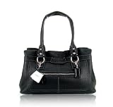 Women's Penelope Black Leather Satchel: Black Satchel
