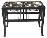 Raised Double Baron Diner 3qt 18 inch high Black