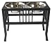 Pet Supplies : Raised Double Baron Diner 3qt 18 inch high Black
