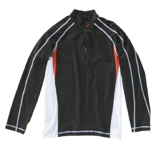Lasse Kjus Funktionsshirt Männer, schwarz/weiß/orange