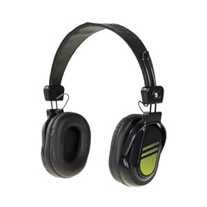 Skullcandy S6DABZ-BG Double Agent Headphones, (Black/Green)