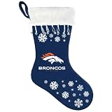 View NFL Denver Broncos Snowflake Stocking NFL Denver Broncos Snowflake Stocking Picture