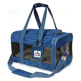 Sherpa-American Airlines Navy Blue Duffle Pet Travel Carrier Tote Bag. Medium 17L x 10.5W x 11H