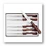 Victorinox 4-3/4-Inch Wavy-Edge Spear-Tip Steak Knife, Set of 6, Rosewood Handles
