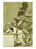 The Sleep of Reason Produces Monsters Art Styles Giclee Poster Print by Francisco de Goya, 12x16