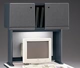 36 Inch Hutch In Slate Frame With Gray Surface - Modular Office Furniture