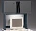 36 Inch Hutch In Slate Frame With Gray Surface - Modular Office Furniture