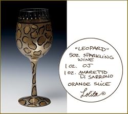 Lolita Leopard Wine Glass