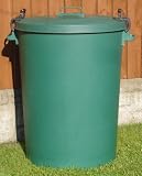 from Keto Plastics 110 Litre Green Bin/Refuse Bin With Lockable Lid (made in the uk)