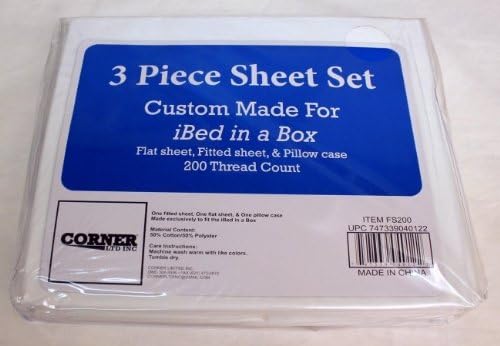 Corner II LTD FS200 CUSTOM 3 Pc Sheet Set fits iBed & Paris Convertible