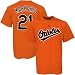 Baltimore Orioles Nick Markakis Alternate Orange Jersey T-Shirt - XX-Large