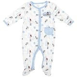 Disney Baby-Boys Infant Ground Printed Sleep And Play Mickey Sleeper, Multi-colored, 3-6 Months