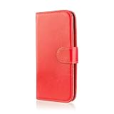32nd® Book wallet PU leather case cover for Samsung Galaxy S4 Active i9295, including screen protector and stylus - Red