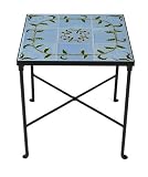 Achla CTS-LA Square Side Table - Lisbon - Azure