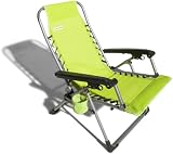 Outdoor Living : Strathwood Multi-Position Beach and Pool Lounge Chair, Lime Fizz with Silver Frame