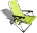 Strathwood Multi-Position Beach and Pool Lounge Chair, Lime Fizz with Silver Frame