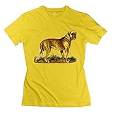 JiJa Womens Lovable Pet Dog T-shirt Yellow XL
